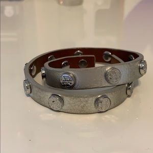 Tory Burch silver wrap bracelet